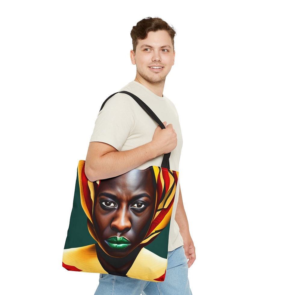 Thumbnail: African Cultural Designs #5 Decorative Tote 100% Polyester Sublimination