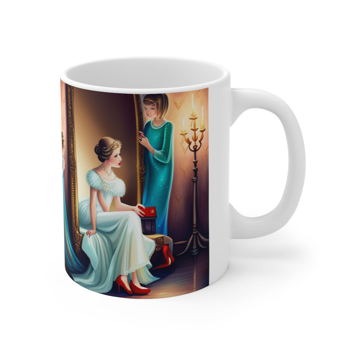 Playing Dress up Just Like Mommie #9 Mug 11oz mug AI- Unique Artwork