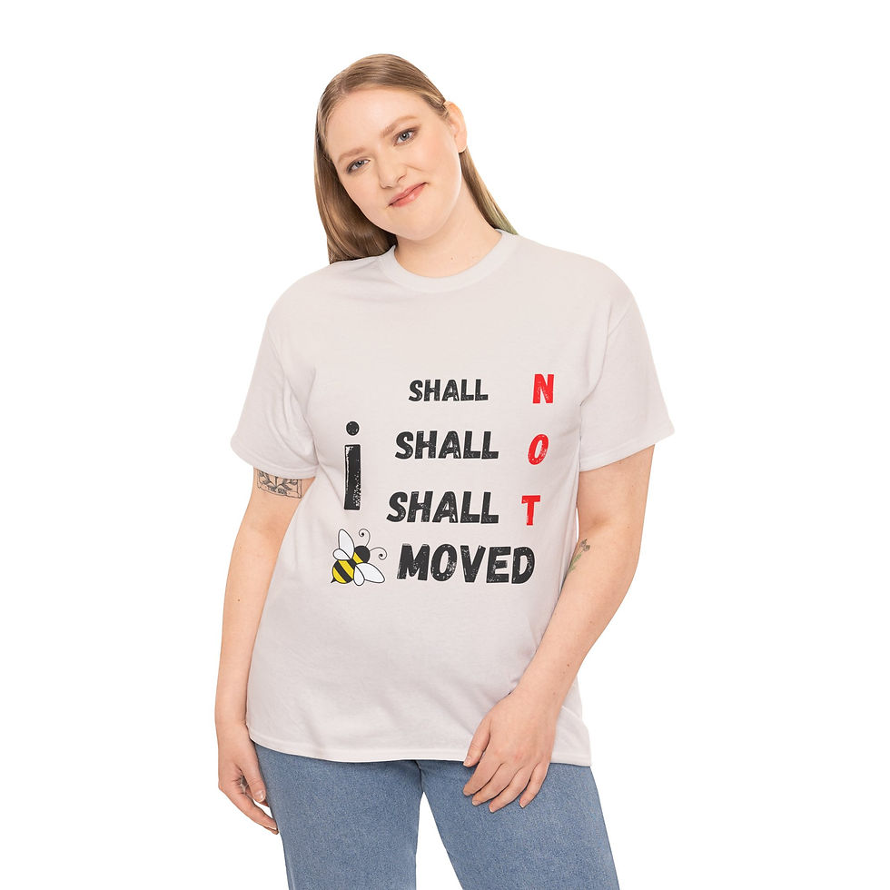 Thumbnail: I Shall Not Be Moved Unisex Heavyweight 100% Cotton T-shirt