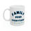 Thumbnail: Copy of Family Over Everything Blue Border 11oz Ceramic Mug Design Tableware
