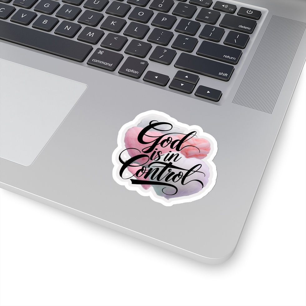 Empower yourself God is In Control Vinyl Stickers, Laptop, Diary, Journal #2