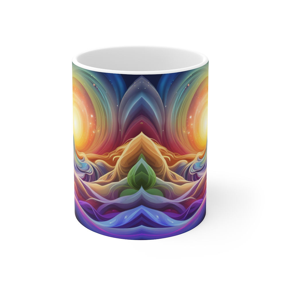 Thumbnail: Color Fusion Coffee Mugs of  Colors #7 Decorative 11oz Ceramic Coffee Mug