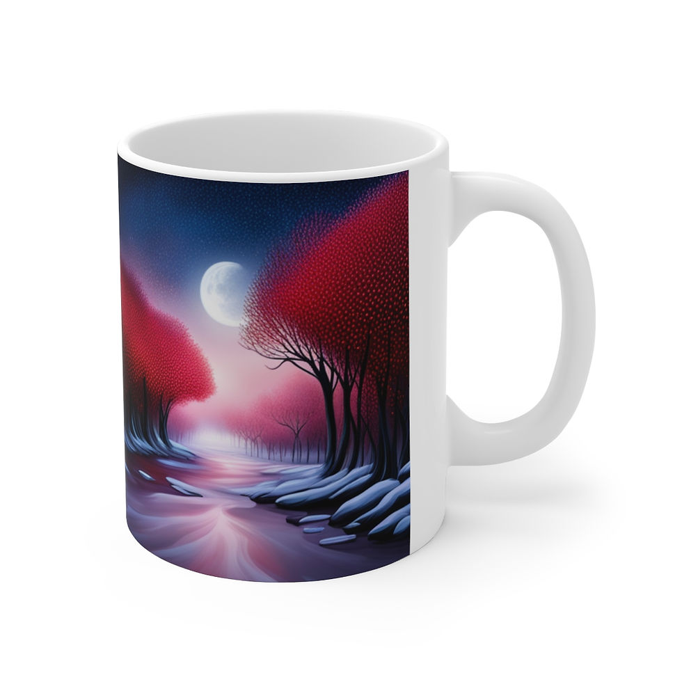 Nothing but True Love at Sunset #7 11oz mug AI- Unique Artwork