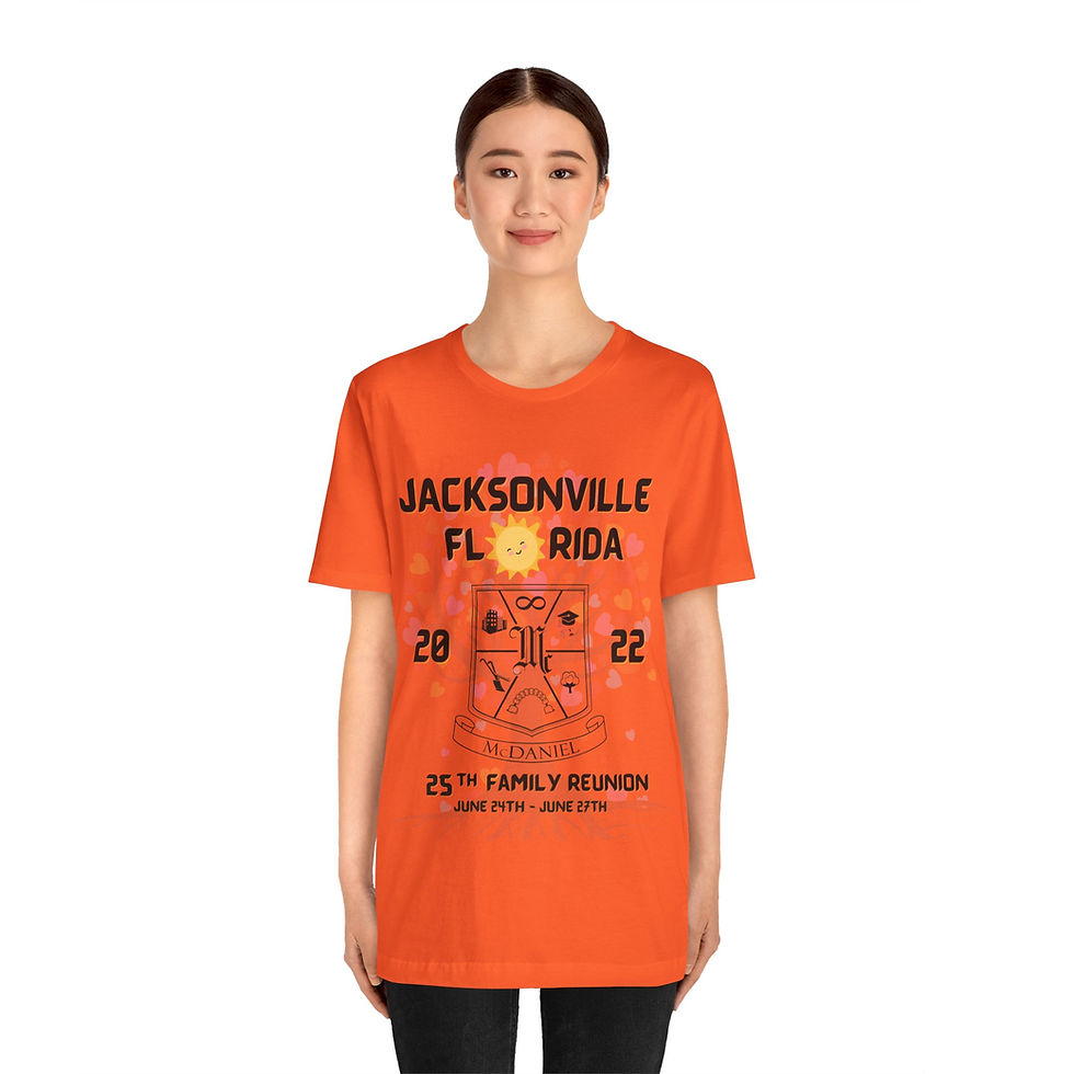 Thumbnail: McDaniel 2022 Family Reunion Tee - Jacksonville, FL Bella CanvasFront & Back