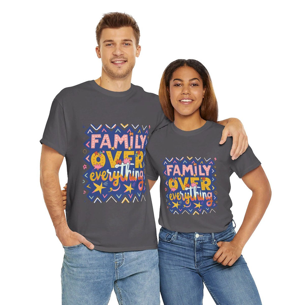 Thumbnail: MuseWear Family Over Everything Tee, Funny Astec Splash Shirt 