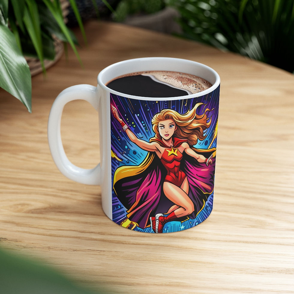 Thumbnail: My Mini Super Teenagers Fantasy Art #4 Ceramic Mug 11oz Unique Artwork