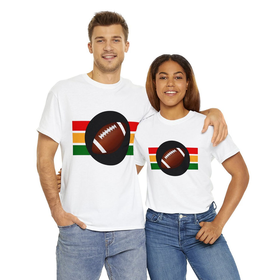 Thumbnail: Muse Wearable Football Sports Unisex Heavy Cotton Crewneck T-Shirt