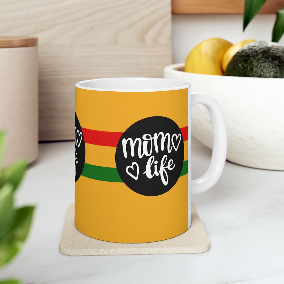 Thumbnail: Mom Life 11oz Ceramic Beverage Mug Decorative Art