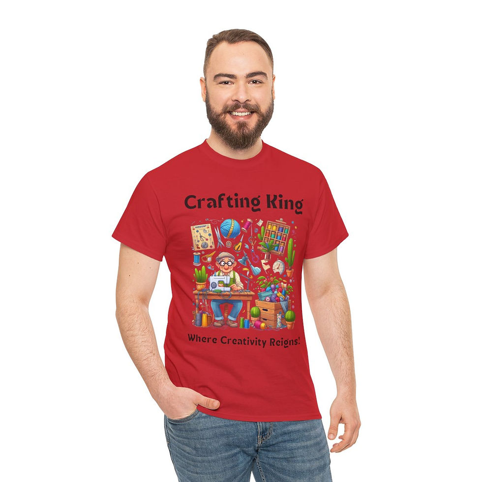 Thumbnail: Crafting King: Where Creativity Reigns, Grandpa Sewing Cotton Classic T-shirt