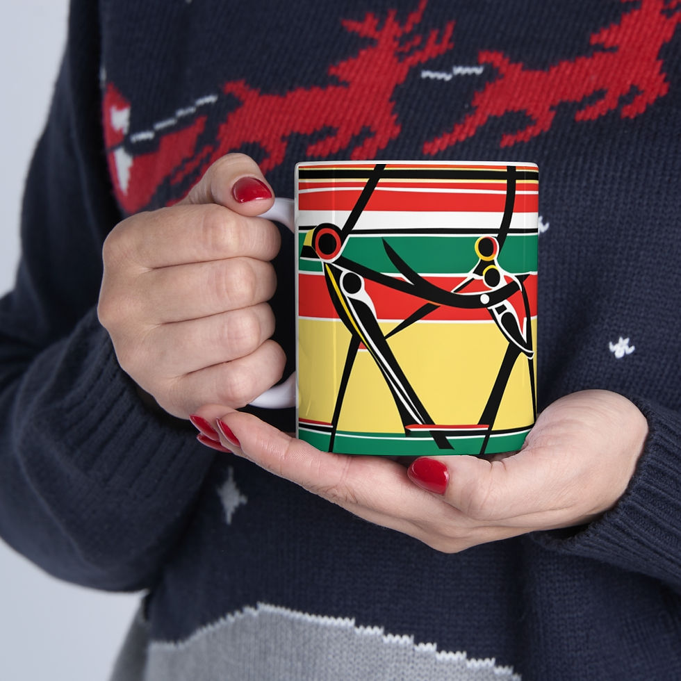 Thumbnail: African Cultural Designs Dance #1 11oz Decorative Coffee Mug
