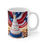 Thumbnail: Happy 4th of July Cake Celebration #10 Ceramic 11oz mug AI- Unique Artwork