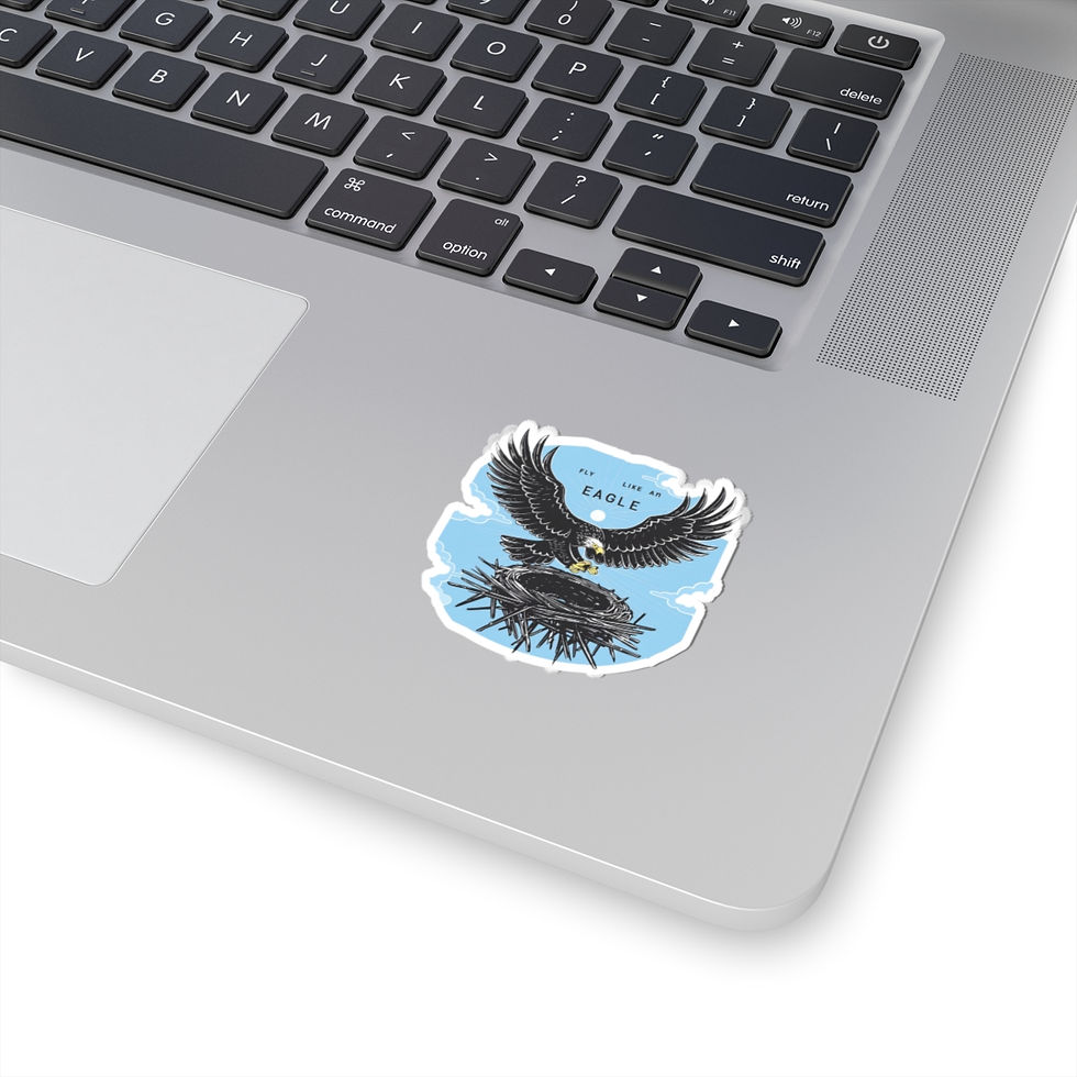 Thumbnail: Self-Love Eagles Fly Motivational Vinyl Stickers, Laptop, Diary Journal #12