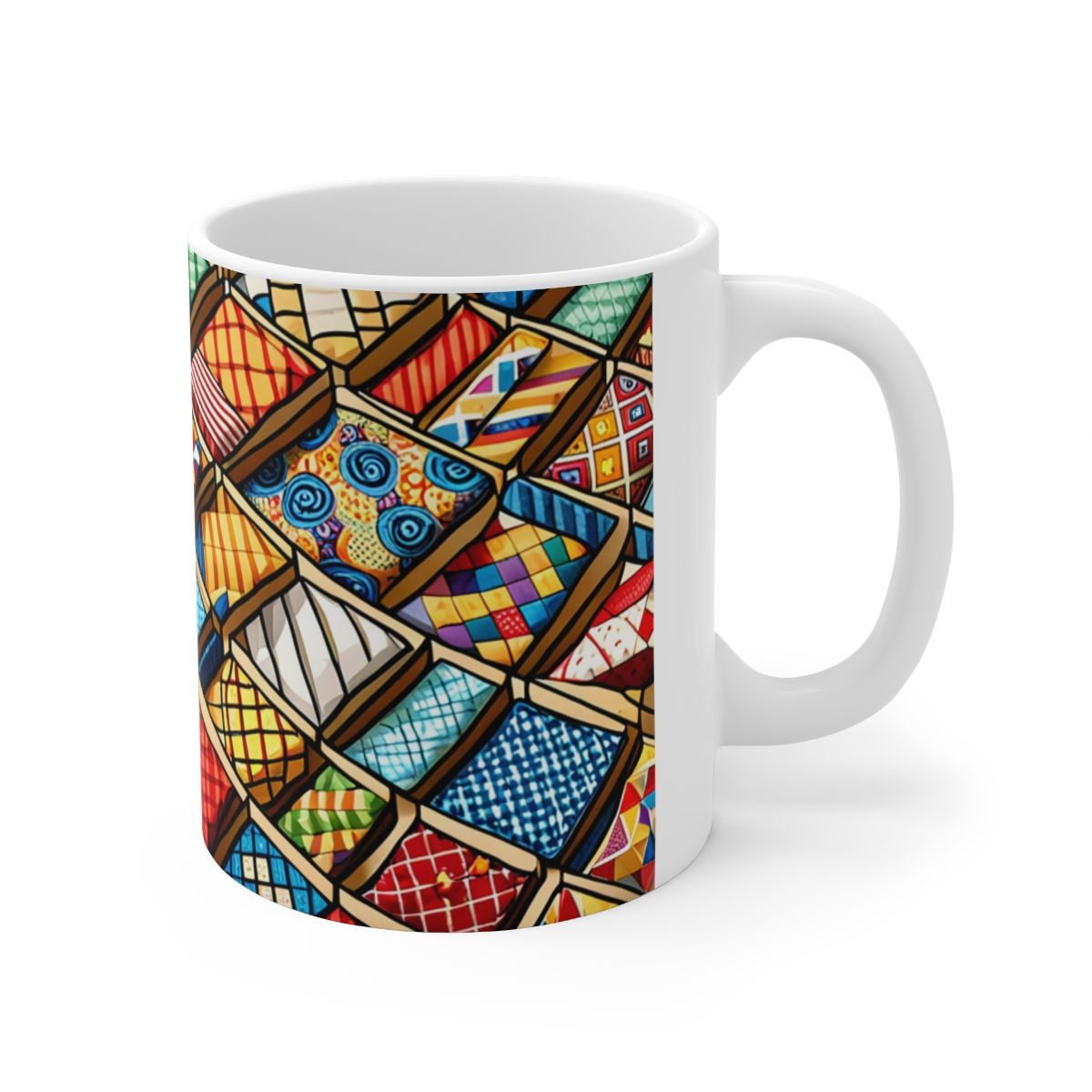 Tailors & Seamstress Quilt Pattern #8 Decorative 11oz Ceramic Coffee Mug