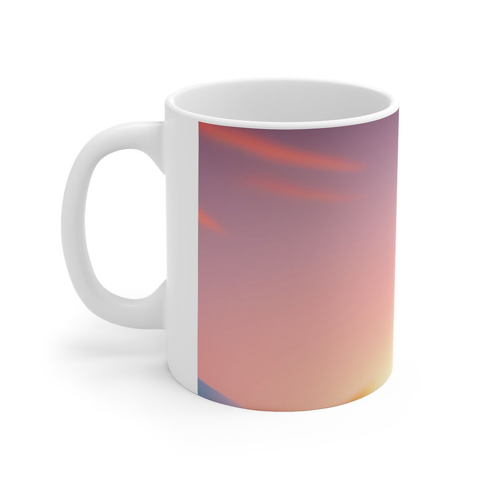 Thumbnail: Dinosaur Raptor Rocks Christmas Santa Red Hat 11oz Ceramic Coffee Mug Design #3