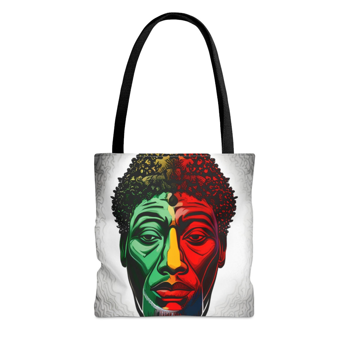 African Cultural Designs #8 Decorative Tote 100% Polyester Sublimination