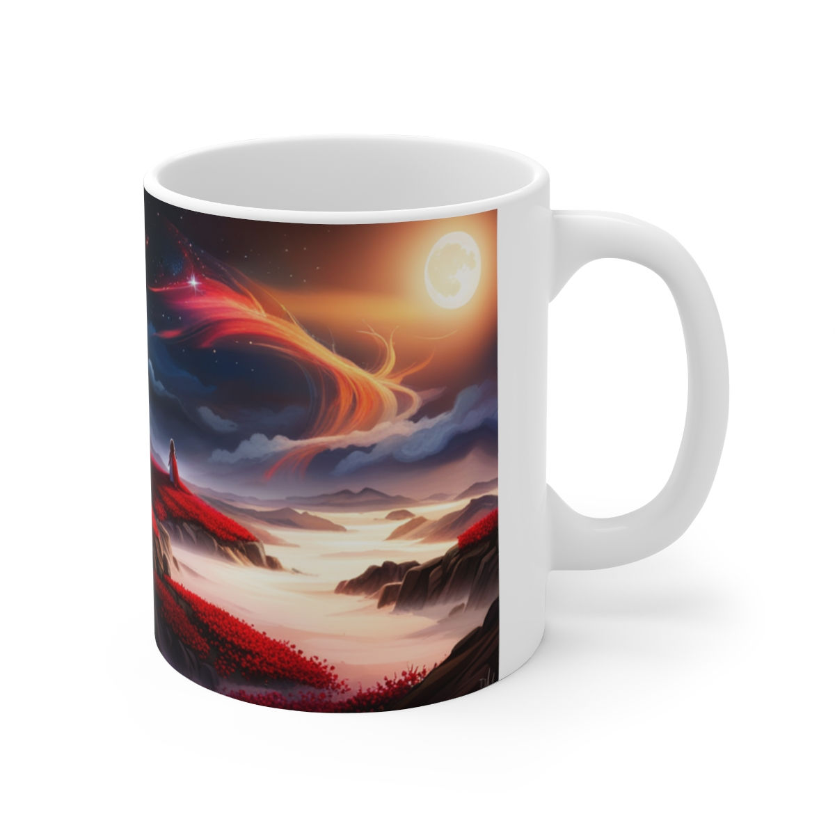 Nothing but True Love at Sunset #4 11oz mug AI- Unique Artwork