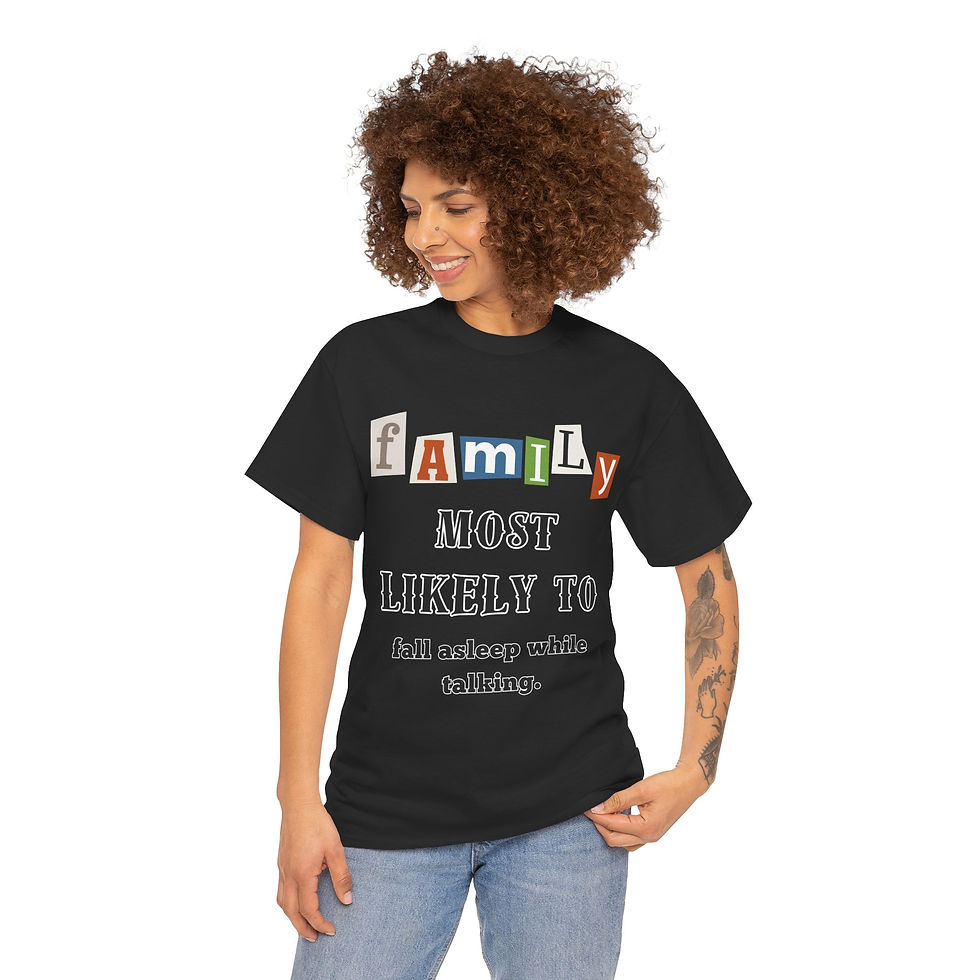 Family "Most Likely To" Fall asleep while talking.