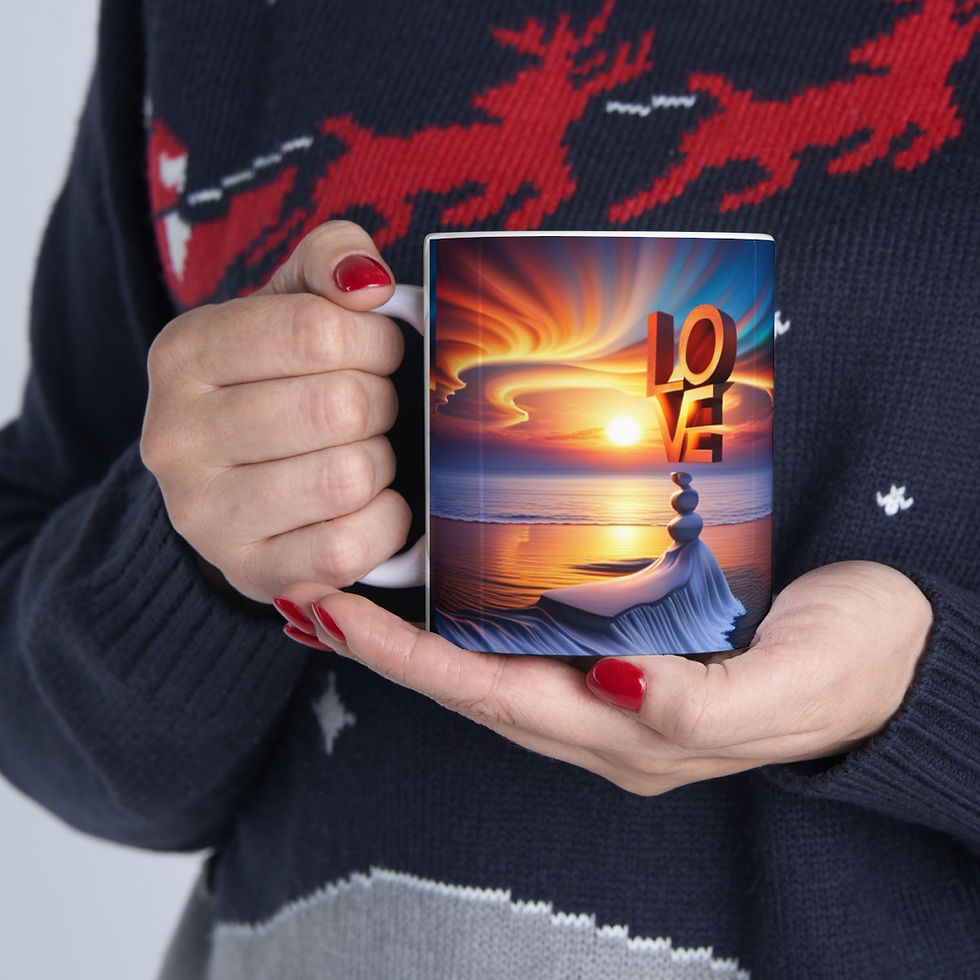 Thumbnail: There is Love in the Universe #1 Ceramic Mug 11oz Unique Artwork