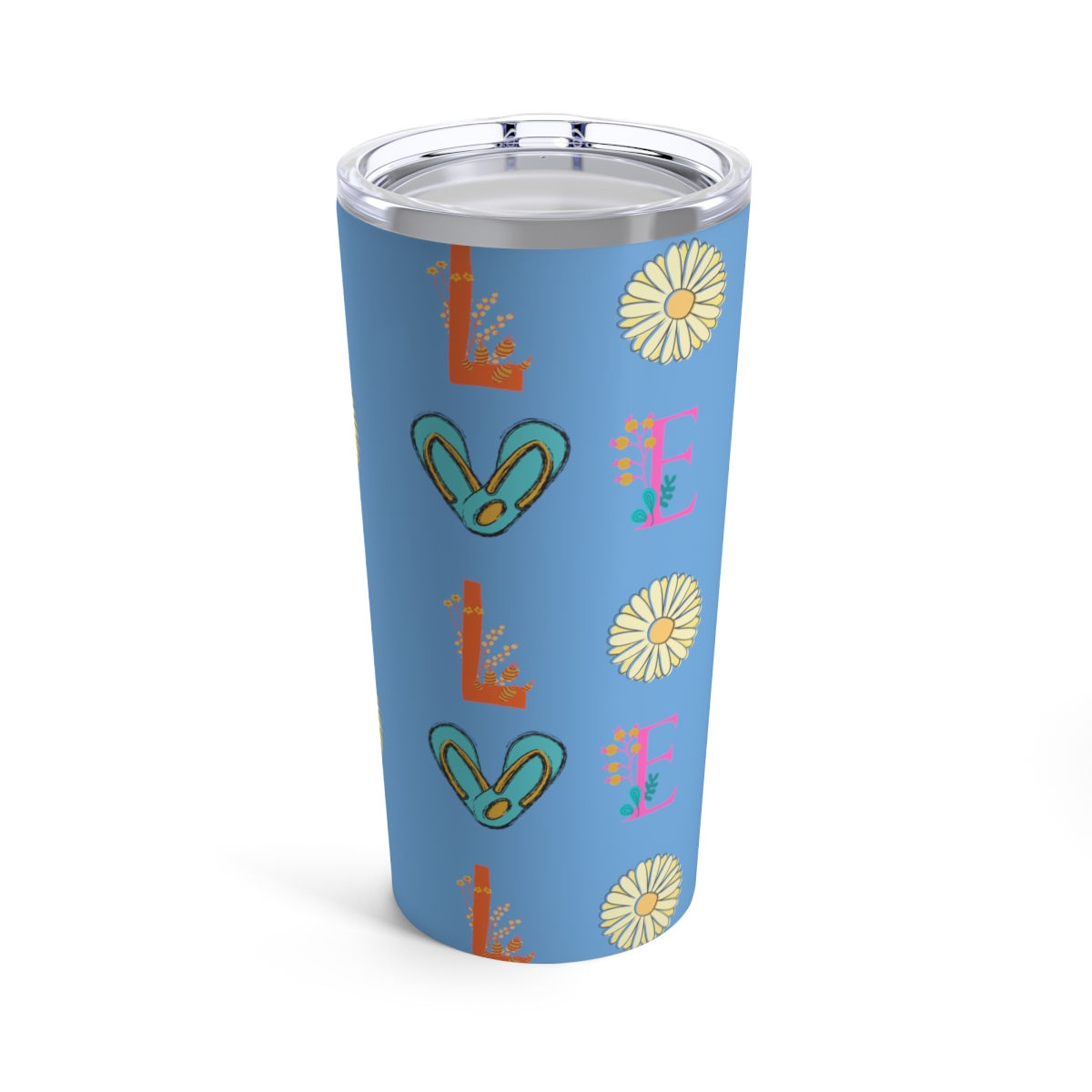 Love and Fun in the Sun Beach Tumbler 20oz Stainless Steel