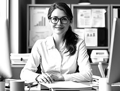 Female accountant sitting at a desk_edit
