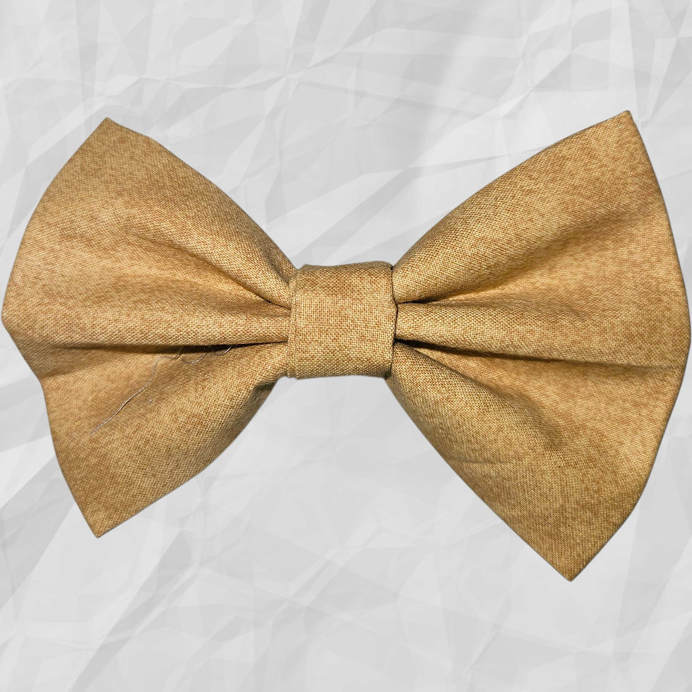 Thumbnail: A beige pet bow tie fabric pattern.