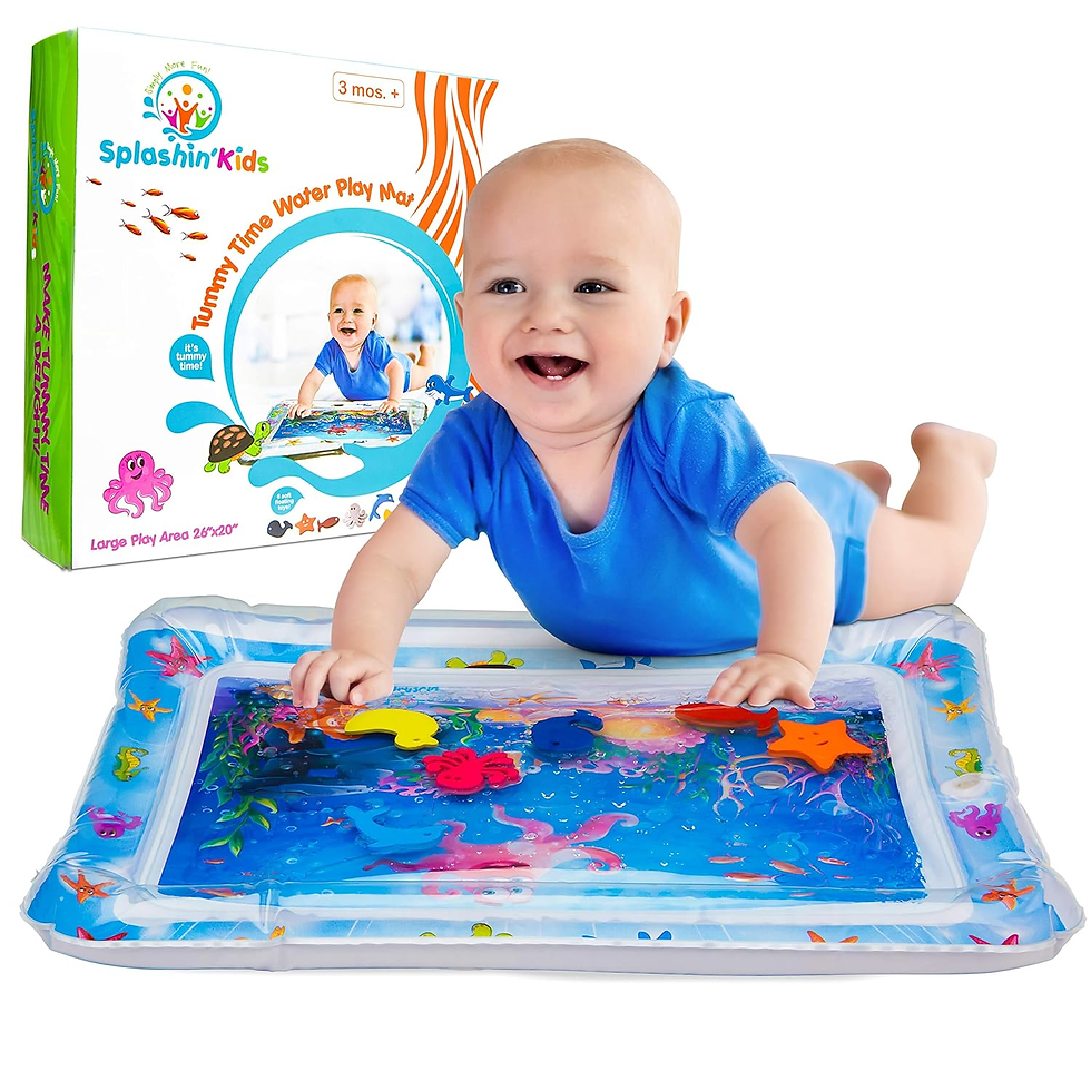 Thumbnail: Splashin'Kids Inflatable Tummy Time Premium Water Mat Infants and Toddlers Is th