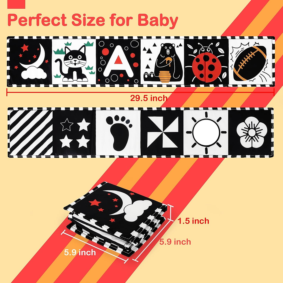 Thumbnail: Black and White Baby Toys, High Contrast Newborn Toys 0-3 Months Brain Developme