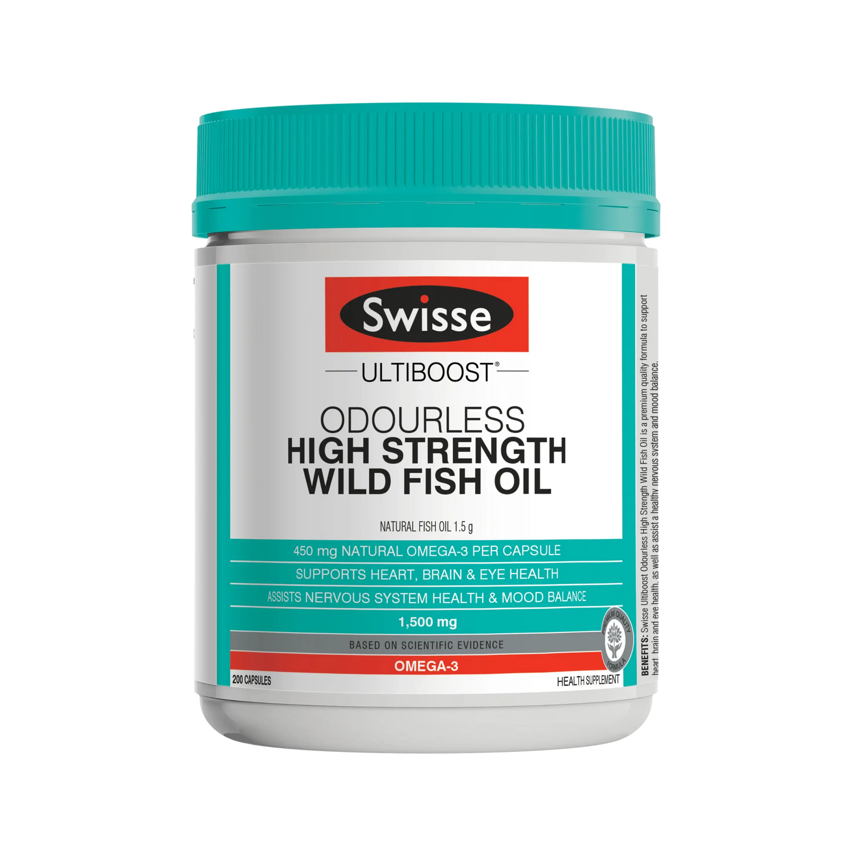 澳洲 SWISSE 無腥味高濃度野生魚油 1500MG 400粒 （到期：28年11月）