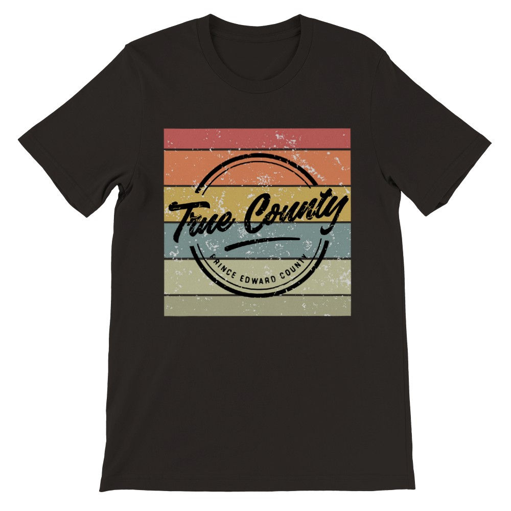 Retro Sunset Square True County  Unisex Crewneck T-shirt