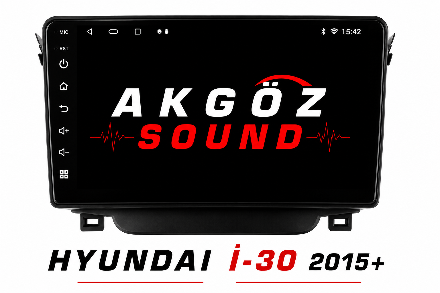 HYUNDAI İ-30 2015+ MULTİMEDYA ÇERÇEVESİ 9 İNÇ SOKETLERİ İÇİNDE