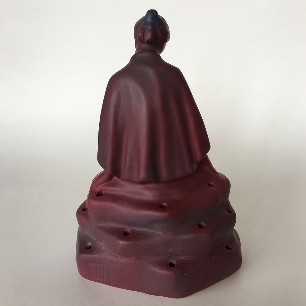 Thumbnail: Van Briggle Pottery “Daydreamer” Flower Frog
