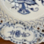 Thumbnail: Meissen Blue Onion Pierced Luncheon Plate