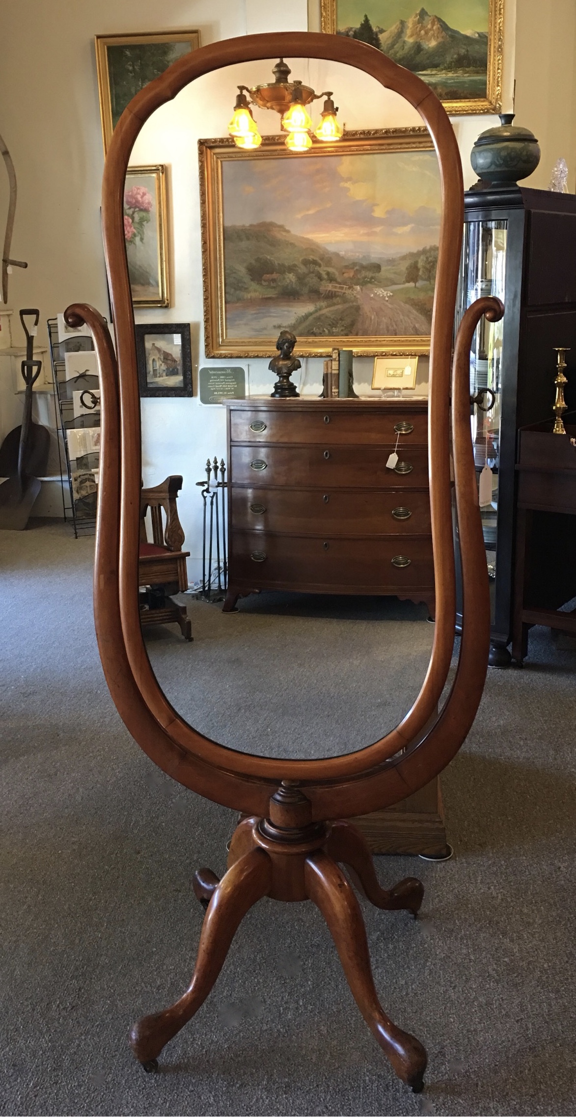 Cherry Cheval Mirror
