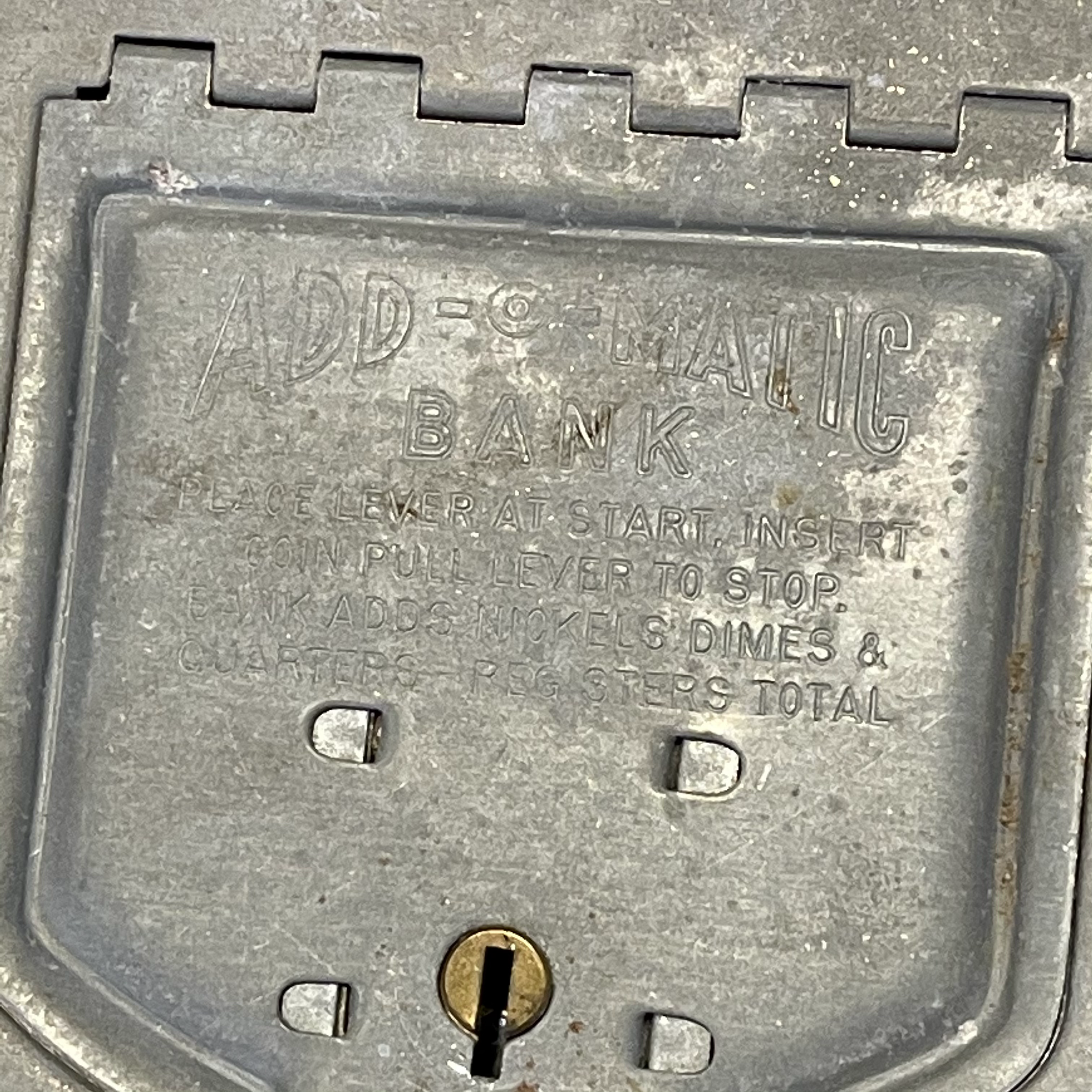 Add-O-Matic Bank with Key | shopantiques4u