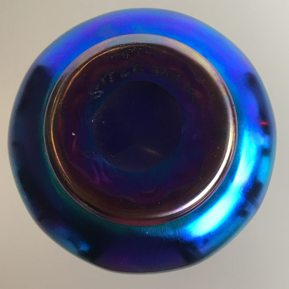 Thumbnail: Steuben Blue Aurene Shade Vase