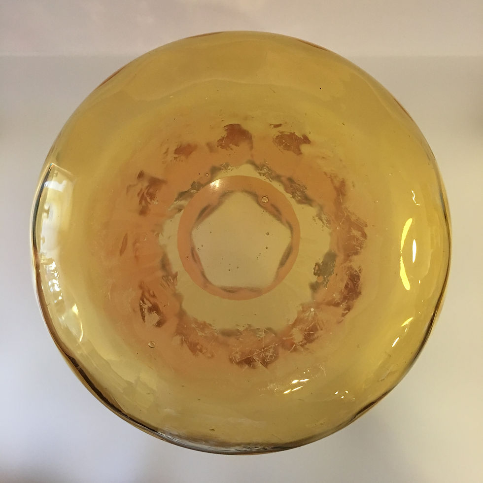 Thumbnail: New England Glass Rare Amberina Five Sided Vase