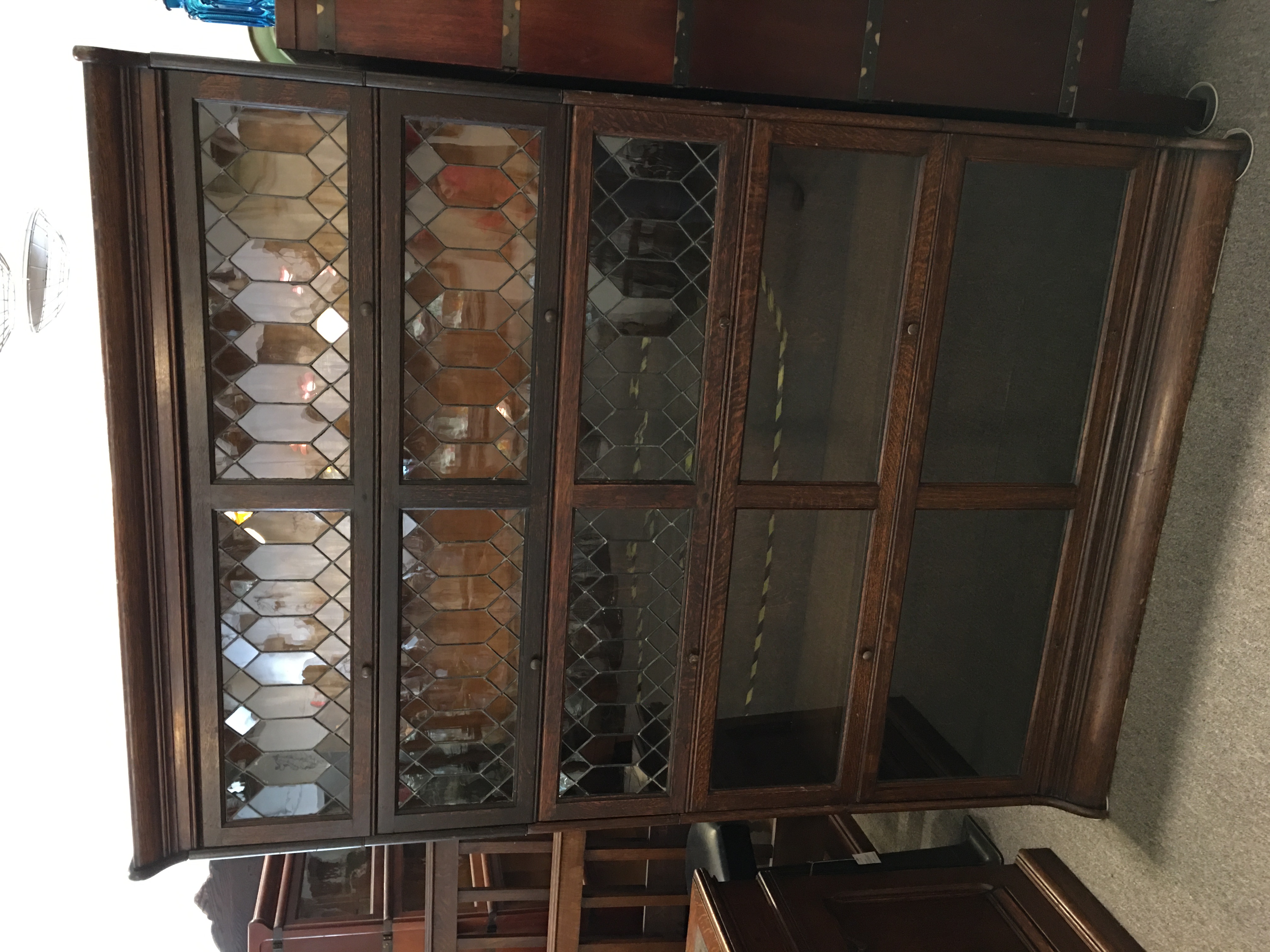 Leaded Glass Lawyers Bookcase