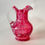 Thumbnail: Fenton for L.G. Wright Cranberry Daisy and Fern Creamer