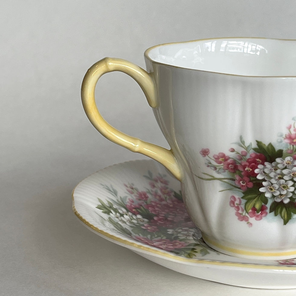 Thumbnail: Royal Albert Blossom Time Series - Hawthorn Cup and Saucer Set