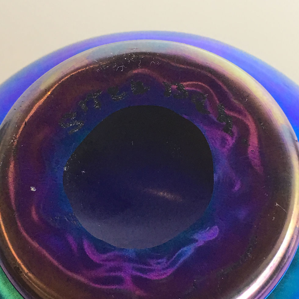 Thumbnail: Steuben Blue Aurene Shade Vase