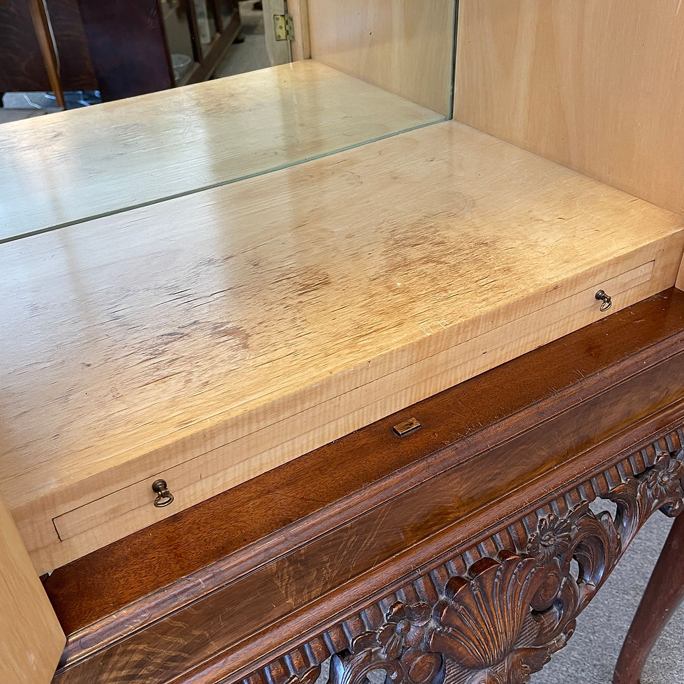 Thumbnail: 1920-30's Queen Anne Style 2-Piece Dry Bar