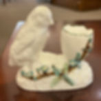 1880's Porcelain Chick & Egg Match Holder