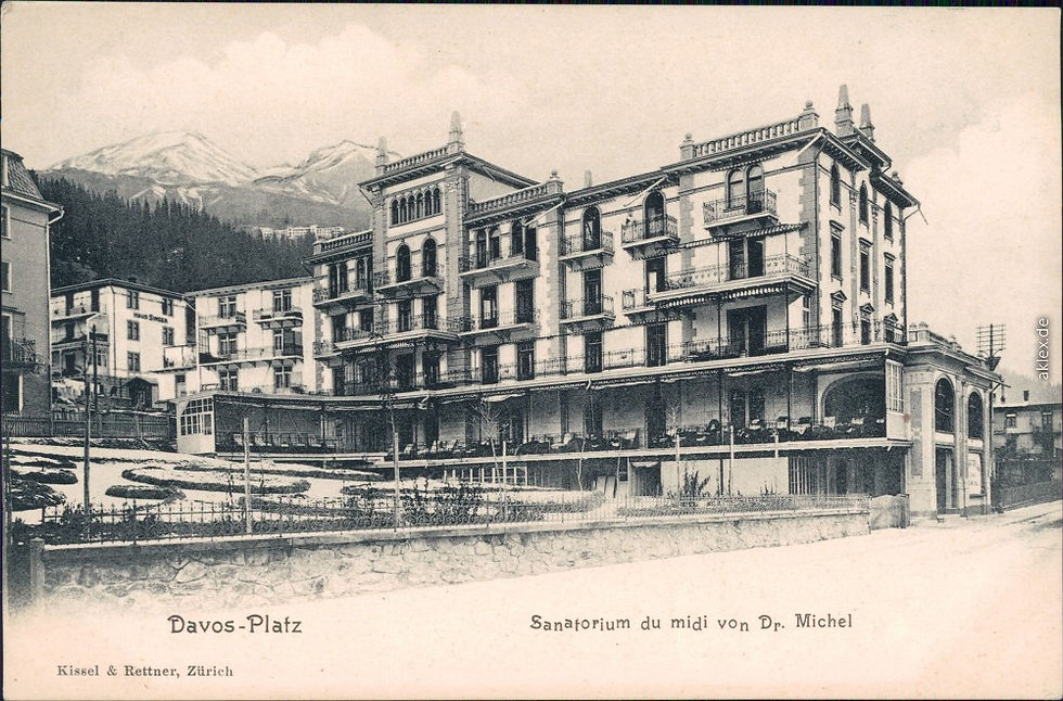 Das Sanatorium Du Midi um 1920