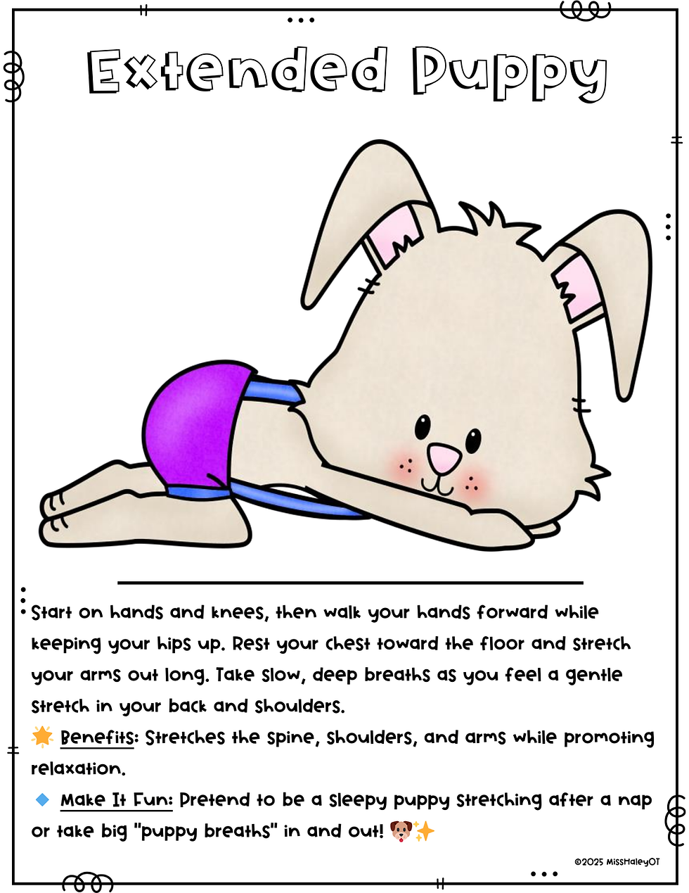 Thumbnail: Easter Bunny Yoga Movement Cards – Fun &amp; Playful Yoga for Kids!