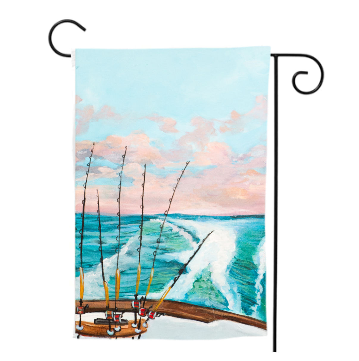 Garden Flag | Lines Are Out Coastal Patio and Lawn Decor