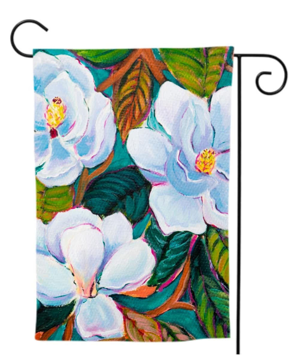Garden Flag | Sweet Magnolia Coastal Southern Patio and Lawn Decor