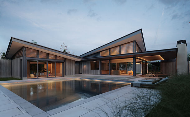 Architizer A+ finalist pool house Sun Valley Idaho — Migration Studios architect