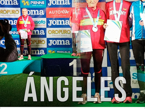 Ángeles Rodríguez del Río, do Atlética A Silva Ordes, subcampioa de Europa máster