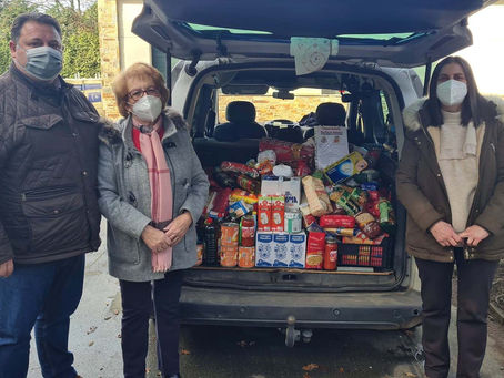 Frades inicia a recollida de alimentos solidaria de Nadal
