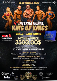 Gare bodybuilding 4° International King of Kings WBPF